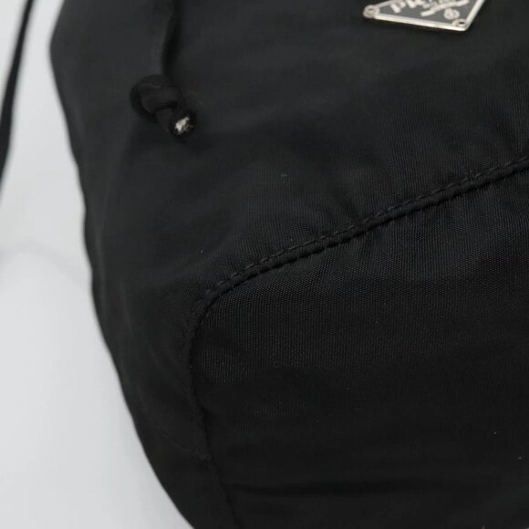PRADA Pouch Nylon Black Silver Auth 132037 - Picture 13 of 16